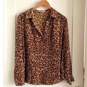 GUESS animal print blouse